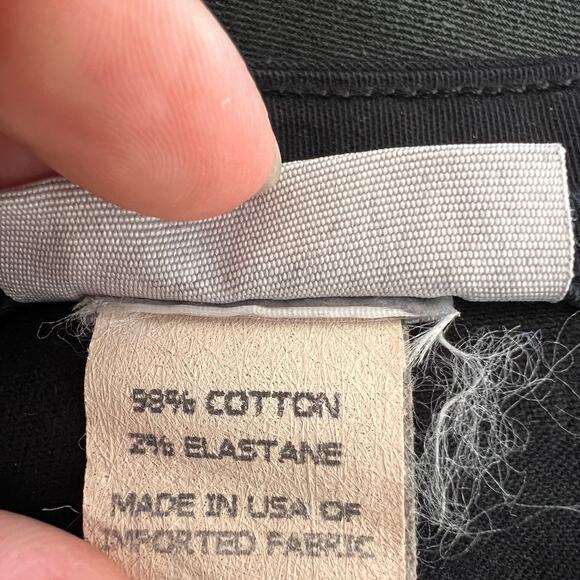 PAIGE Peg Skinny Coated Jeans in Pandora Black Size 29 - Picture 8 of 13